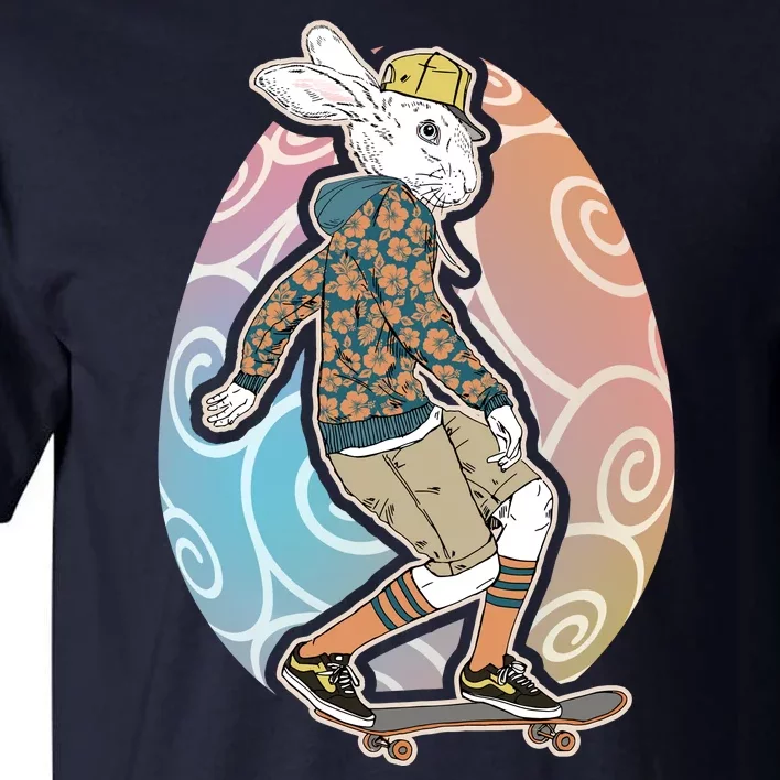 Funny Skateboarding Easter Bunny Rabbit Tall T-Shirt