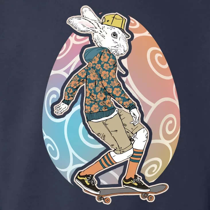 Funny Skateboarding Easter Bunny Rabbit Toddler Hoodie