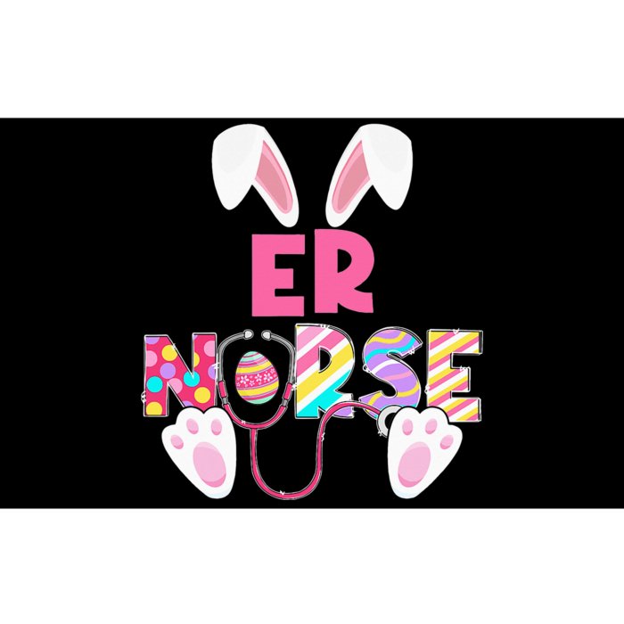 Funny Stethoscope ER Nurse Bunny Easter Day Matching Bumper Sticker