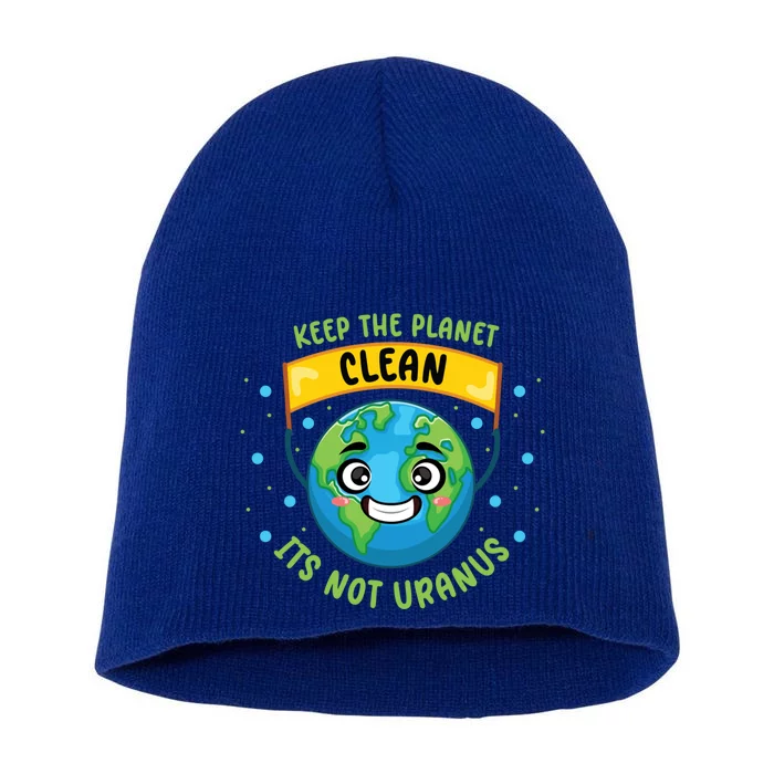 Funny Science Earth Day Awareness Climate Change Protest Gift Short Acrylic Beanie