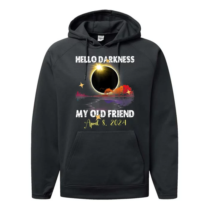 Funny Solare Eclipse April 08 2024 Performance Fleece Hoodie