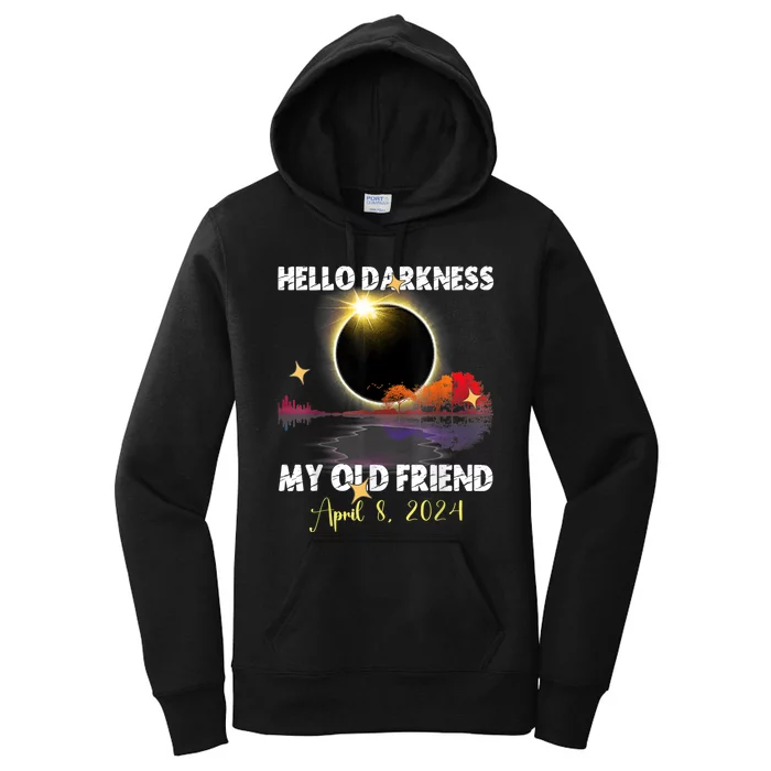 Funny Solare Eclipse April 08 2024 Women's Pullover Hoodie