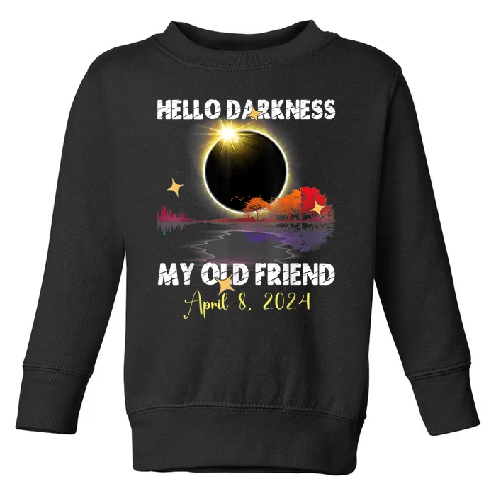 Funny Solare Eclipse April 08 2024 Toddler Sweatshirt