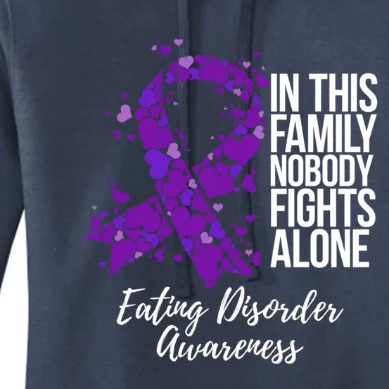 Family Support Eating Disorder Awareness Cute Gift Women's Pullover Hoodie