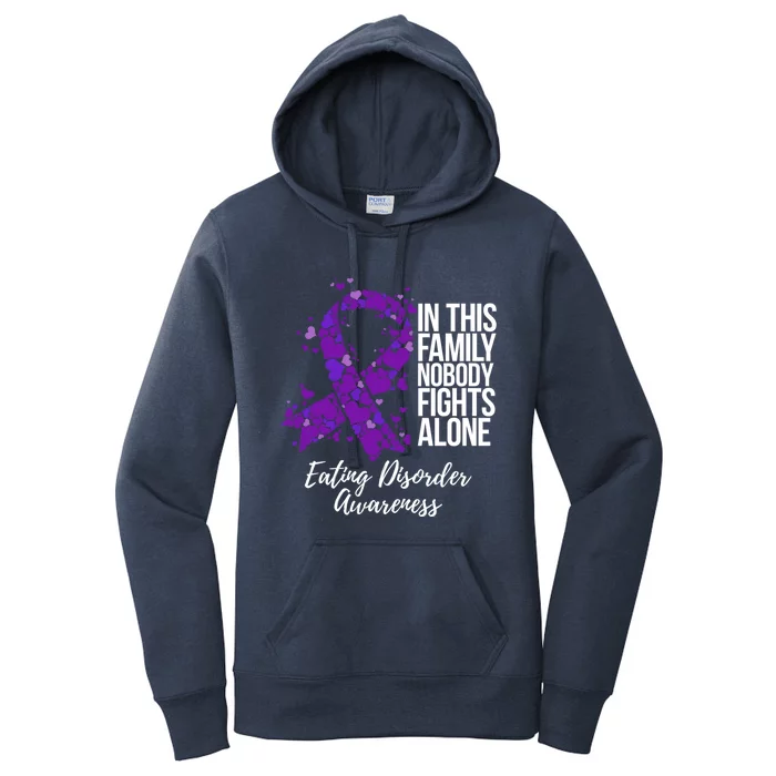 Family Support Eating Disorder Awareness Cute Gift Women's Pullover Hoodie