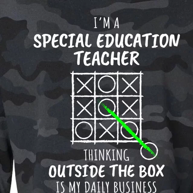 Funny Special Education Teacher Great Gift Cropped Pullover Crew