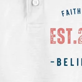 Faith Star Est.2024 Believer Dry Zone Grid Performance Polo