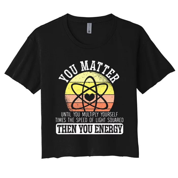 Funny Science Experiement Biology Scientist Chemistry Women's Crop Top Tee