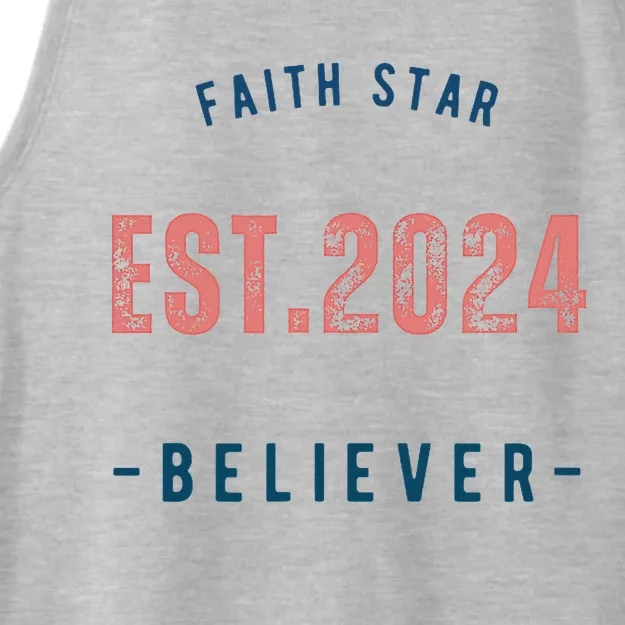 Faith Star Est.2024 Believer Ladies Tri-Blend Wicking Tank