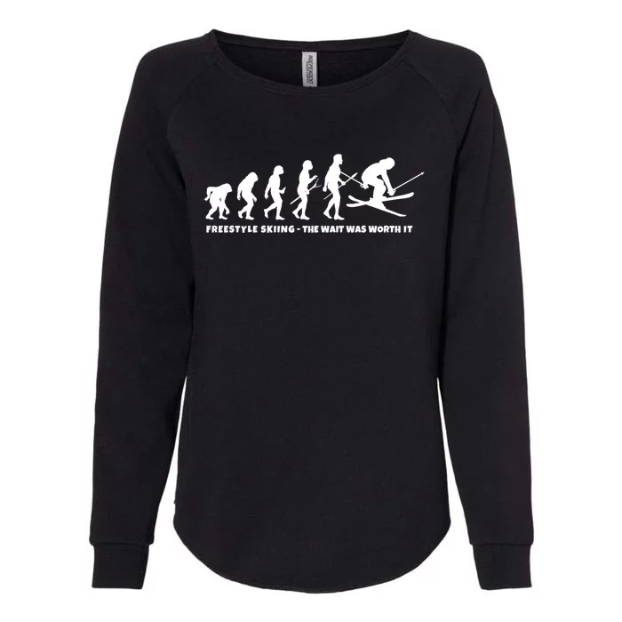 Freestyle Skier Evolution Of Freestyle Skiing Gift Womens California Wash Sweatshirt