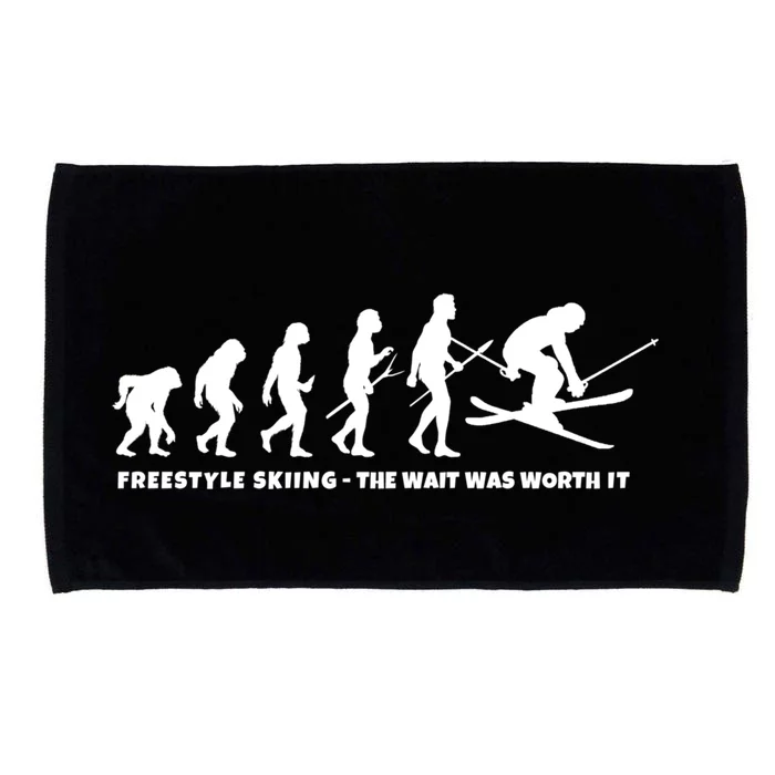 Freestyle Skier Evolution Of Freestyle Skiing Gift Microfiber Hand Towel