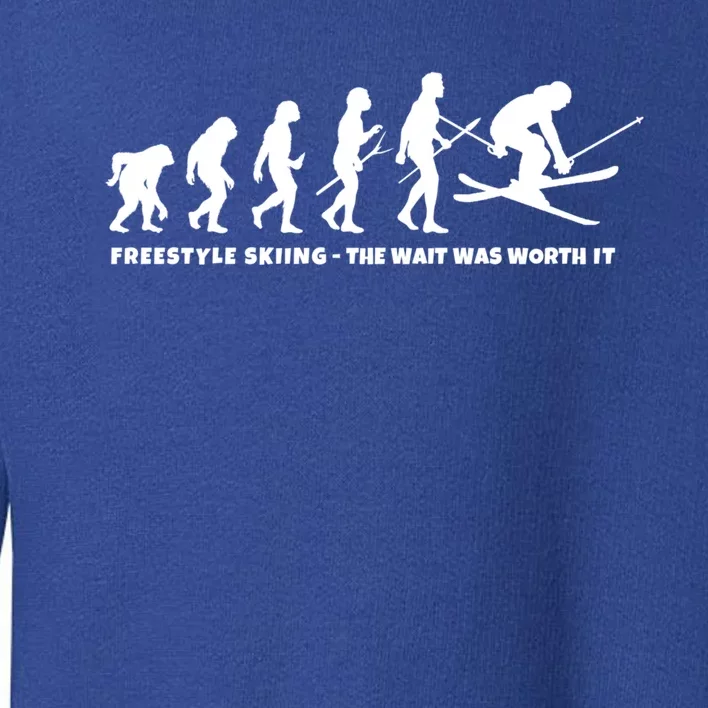 Freestyle Skier Evolution Of Freestyle Skiing Gift Toddler Sweatshirt