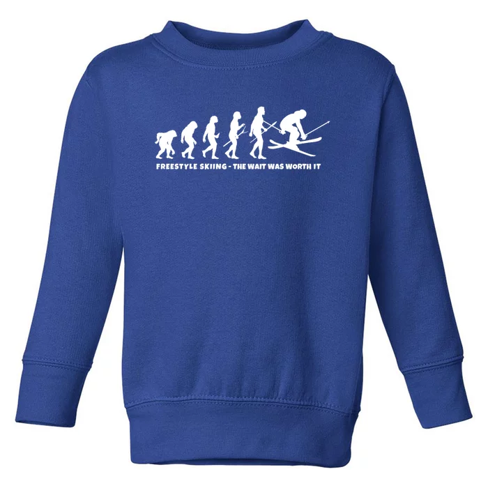 Freestyle Skier Evolution Of Freestyle Skiing Gift Toddler Sweatshirt