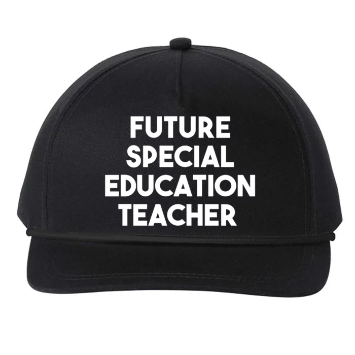 Future Special Education Teacher Gift Snapback Five-Panel Rope Hat