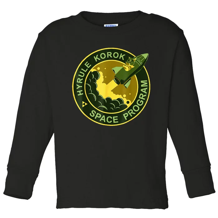 Funny Space Exploration Tee Hyrule Korok Space Program Toddler Long Sleeve Shirt