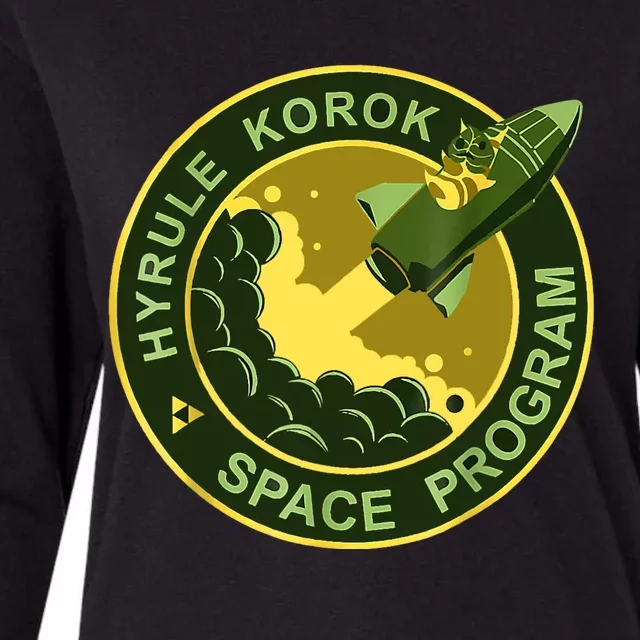 Funny Space Exploration Tee Hyrule Korok Space Program Womens Cotton Relaxed Long Sleeve T-Shirt