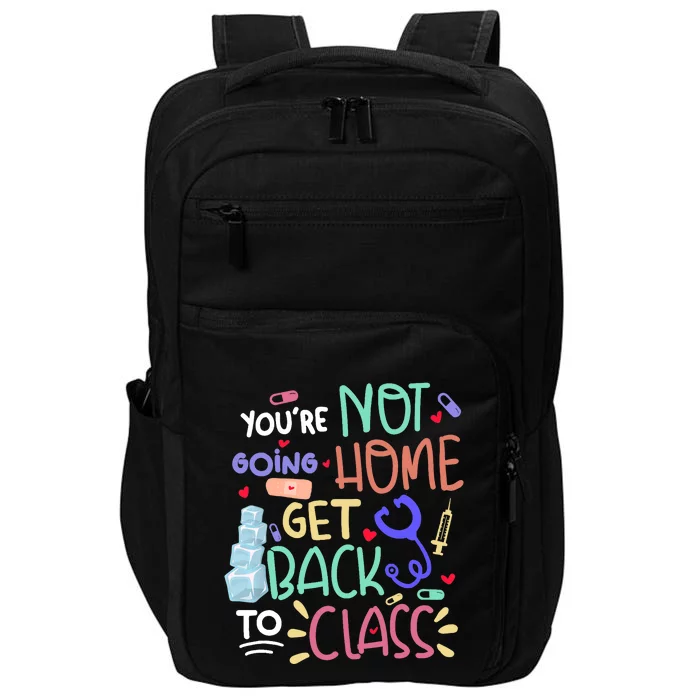 Funny Saying For School Nurse Students Registered Nurse RN Impact Tech Backpack