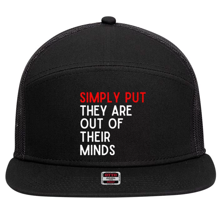 Funny Saying 7 Panel Mesh Trucker Snapback Hat