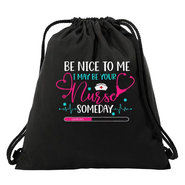 Funny Saying Future Nurse Nursing School Student RN BSN LPN Drawstring Bag