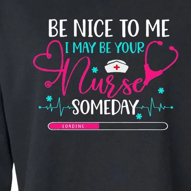 Funny Saying Future Nurse Nursing School Student RN BSN LPN Cropped Pullover Crew