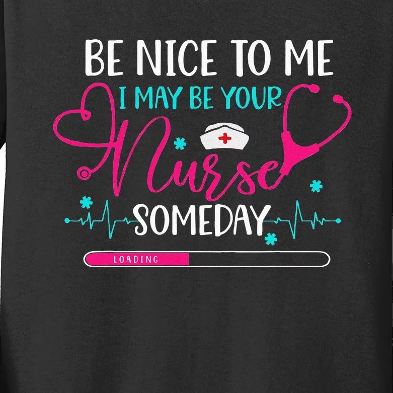 Funny Saying Future Nurse Nursing School Student RN BSN LPN Kids Long Sleeve Shirt