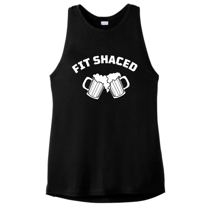 FIT SHACED Funny St Patrick Ladies Tri-Blend Wicking Tank