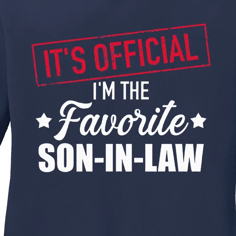 Favorite Soninlaw From Motherinlaw Or Fatherinlaw Ladies Long Sleeve Shirt