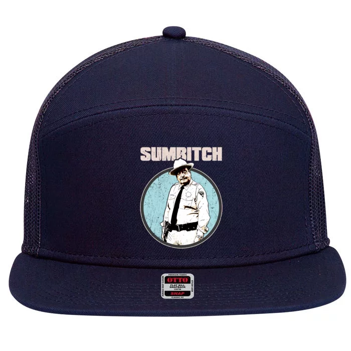 Funny Sumbitch 70's Movie Quote 7 Panel Mesh Trucker Snapback Hat