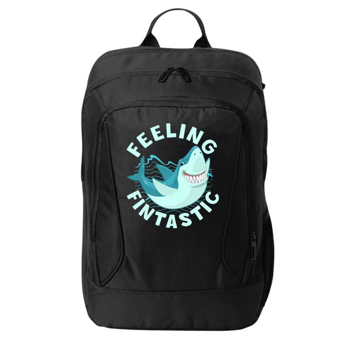 Funny Shark Feeling Fintastic Shark Week Fan City Backpack