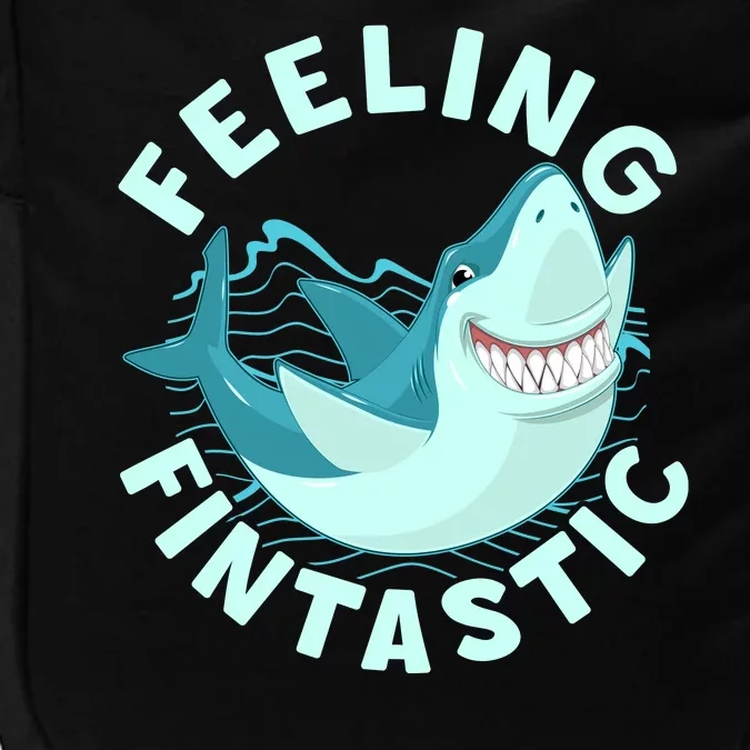 Funny Shark Feeling Fintastic Shark Week Fan Impact Tech Backpack