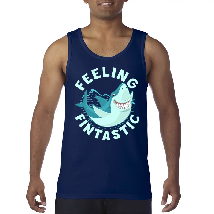 Funny Shark Feeling Fintastic Shark Week Fan Tank Top