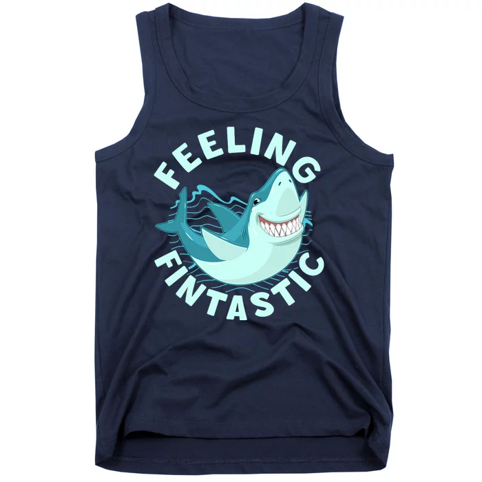 Funny Shark Feeling Fintastic Shark Week Fan Tank Top