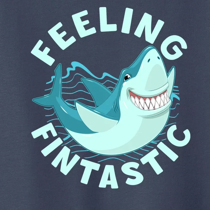 Funny Shark Feeling Fintastic Shark Week Fan Toddler T-Shirt