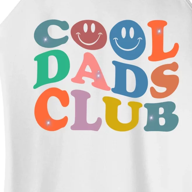 Funny Smile FatherS Day Gift Groovy Cool Dads Club Women’s Perfect Tri Rocker Tank