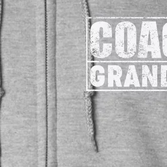 Funny Soccer Football Basketball Coach Grandpa Father's Day Premium Full Zip Hoodie