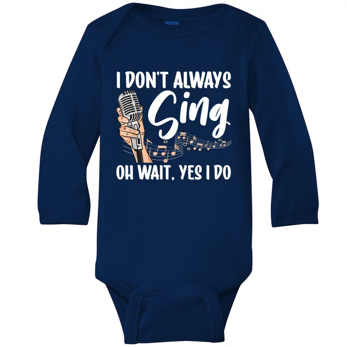 Funny Singer For Men Women Karaoke Microphone Singing Lovers Baby Long Sleeve Bodysuit