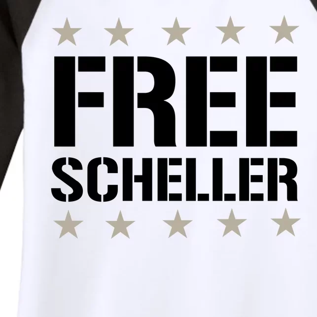 Free Scheller Women's Tri-Blend 3/4-Sleeve Raglan Shirt