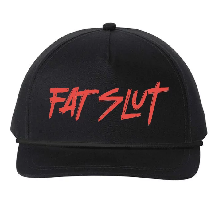 Fat Slut Snapback Five-Panel Rope Hat