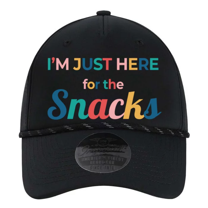 Funny Sarcastic Foodie Gift I'm Just Here For The Snacks Funny Gift Performance The Dyno Cap