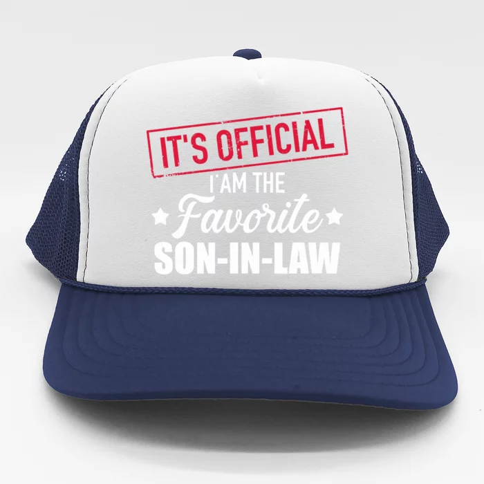 Favorite Soninlaw From Motherinlaw Or Fatherinlaw Trucker Hat