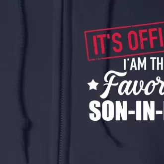 Favorite Soninlaw From Motherinlaw Or Fatherinlaw Full Zip Hoodie