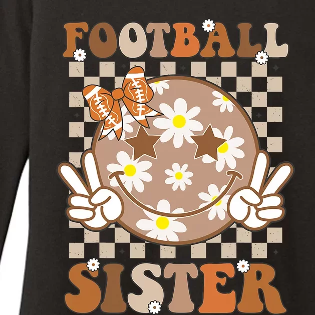 Football Sister For Sport Lover Womens CVC Long Sleeve Shirt