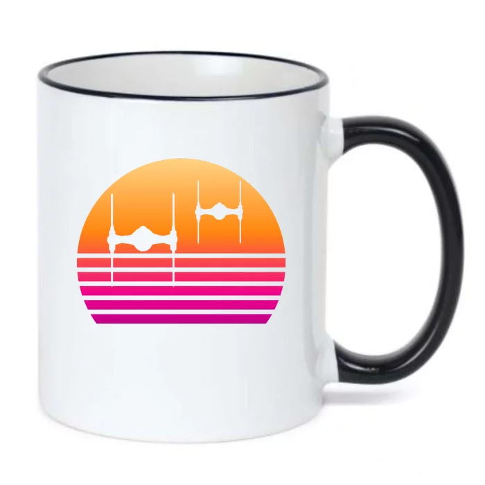 Fighter Sunset Black Color Changing Mug