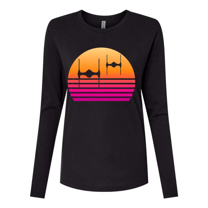 Fighter Sunset Womens Cotton Relaxed Long Sleeve T-Shirt