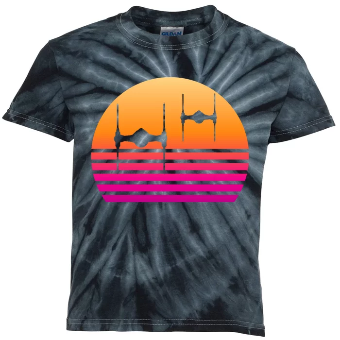 Fighter Sunset Kids Tie-Dye T-Shirt