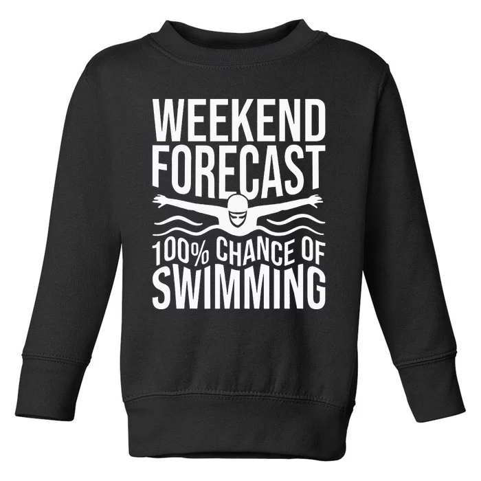 Funny Swimming Toddler Sweatshirt