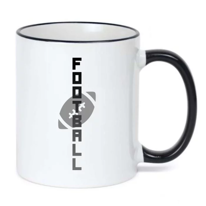 Football Sports Fan Logo Black Color Changing Mug