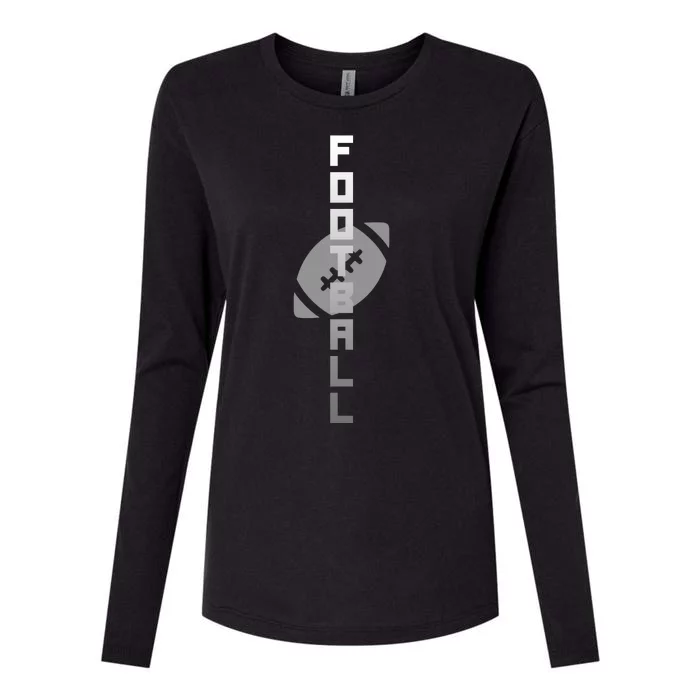 Football Sports Fan Logo Womens Cotton Relaxed Long Sleeve T-Shirt