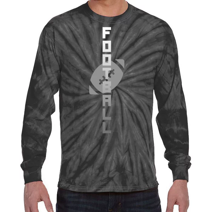 Football Sports Fan Logo Tie-Dye Long Sleeve Shirt