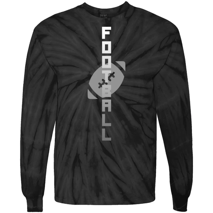 Football Sports Fan Logo Tie-Dye Long Sleeve Shirt